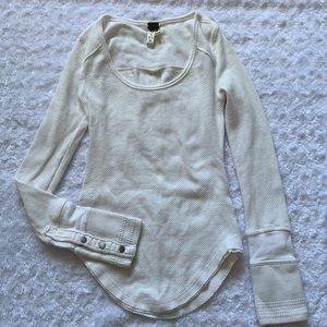 Free people long sleeve thermo top XS